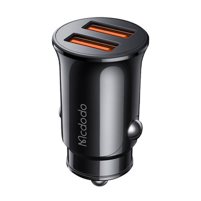 Auto-Ladegerät McDodo CC-6602, 12W, 2.4A, 2 x USB-A, Schwarz