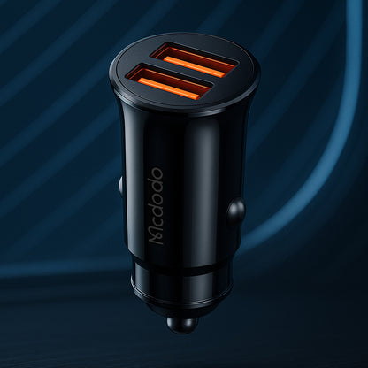 Auto-Ladegerät McDodo CC-6602, 12W, 2.4A, 2 x USB-A, Schwarz