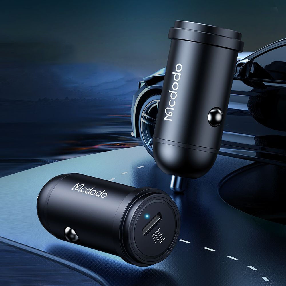 Auto-Ladegerät McDodo CC-7491 Obsidian, 30W, 3A, 1 x USB-C, Schwarz