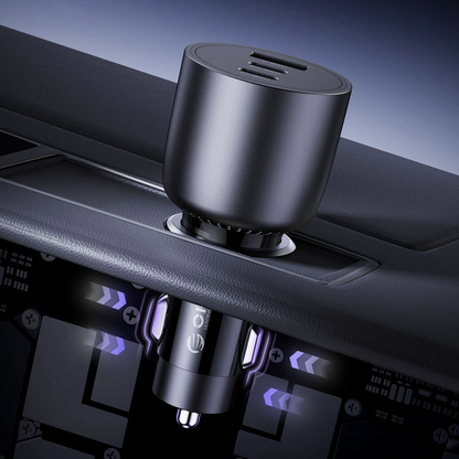 Orico PowerLink Auto-Ladegerät, 165W, 5A, 1 x USB-A - 2 x USB-C, Schwarz