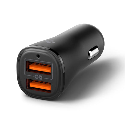 Auto-Ladegerät Spigen EV302 Essential, 30W, 3A, 2 x USB-A, Schwarz ACP08700