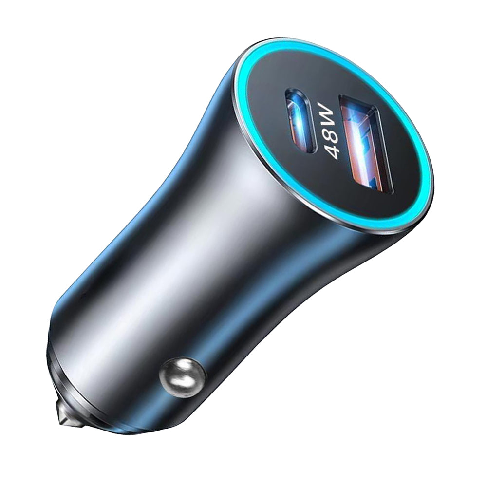 Auto-Ladegerät Techsuit C3 RescueVolt, 48W, 3A, 1 x USB-A - 1 x USB-C, Grau