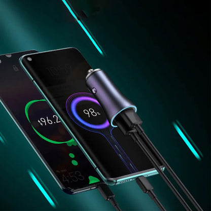 Auto-Ladegerät Techsuit C3 RescueVolt, 48W, 3A, 1 x USB-A - 1 x USB-C, Grau