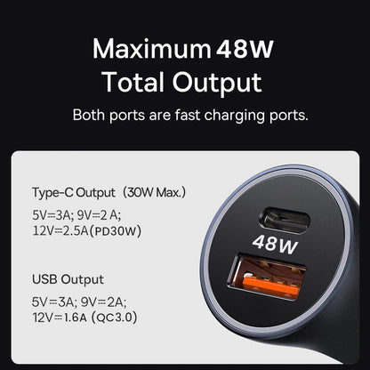 Auto-Ladegerät Techsuit C3 RescueVolt, 48W, 3A, 1 x USB-A - 1 x USB-C, Grau