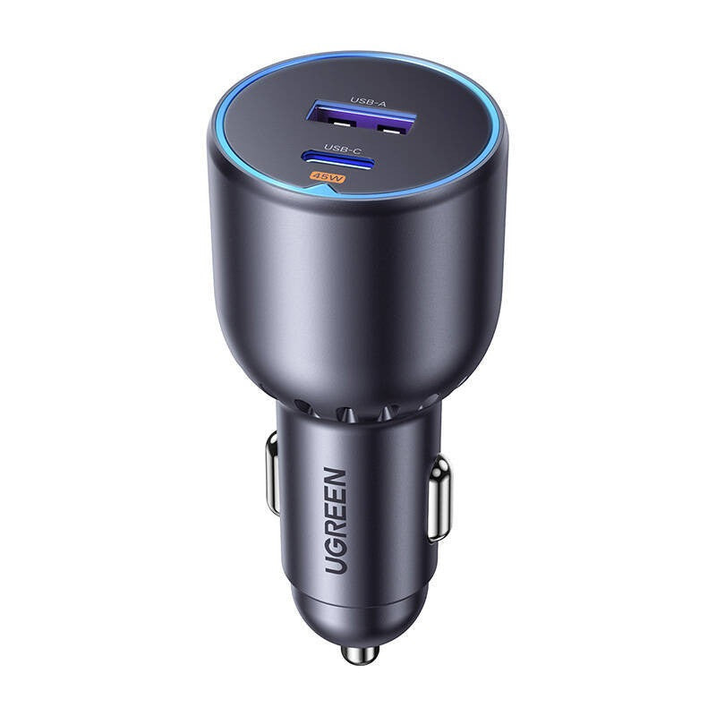 Autoladegerät UGREEN EC701, 63W, 3A, 1 x USB-A - 1 x USB-C, Schwarz 