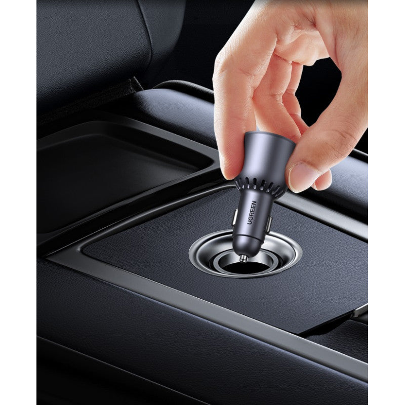 Autoladegerät UGREEN EC701, 63W, 3A, 1 x USB-A - 1 x USB-C, Schwarz 