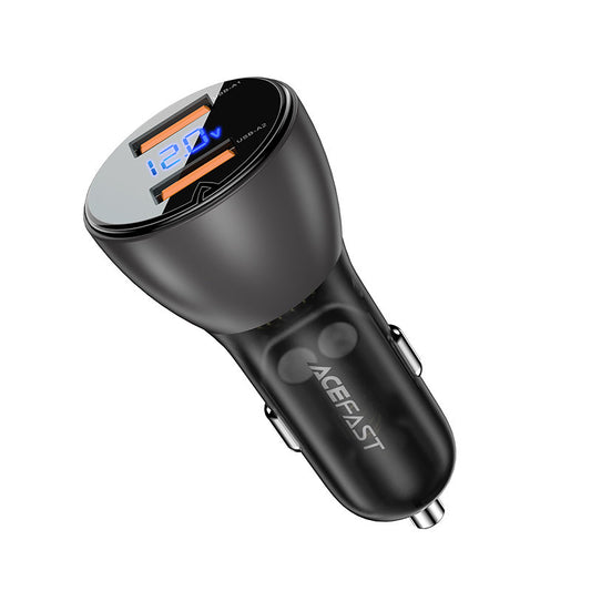 Car Charger Acefast B7, 45W, 4.5A, 2 x USB-A, Black