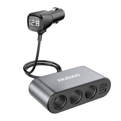 Dudao R1 Pro Feuerzeugerweiterung, 3 Ausgänge, 2 x USB-A, Display