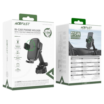 Acefast D49 Wireless Car Charger, 15W, 1.67A, Black