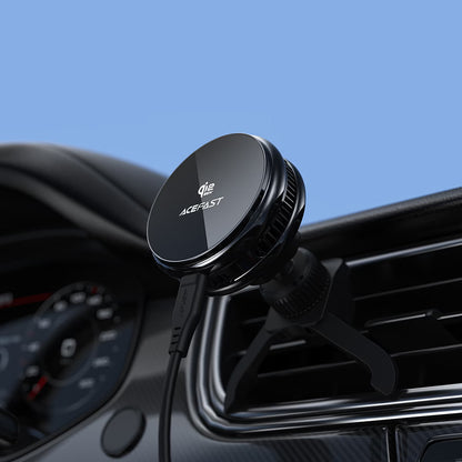 Acefast D66 Wireless Auto-Ladegerät, 25W, Schwarz
