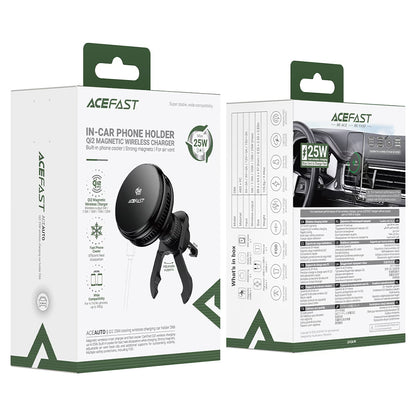 Acefast D66 Wireless Auto-Ladegerät, 25W, Schwarz