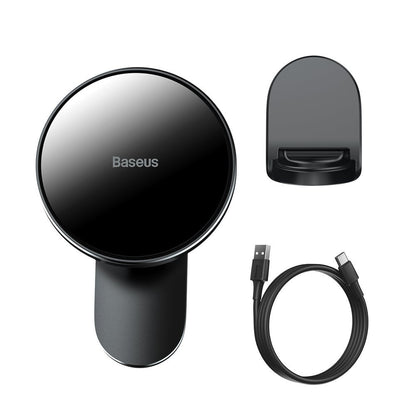 Baseus Big Energy Wireless Car Charger, 15W, 1.67A, Black WXJN-01