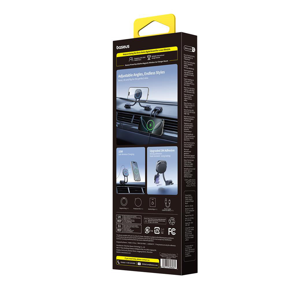 Auto Wireless Ladegerät Baseus PrimeTrip C03s Pro, 15W, 1.67A, Schwarz C0013803