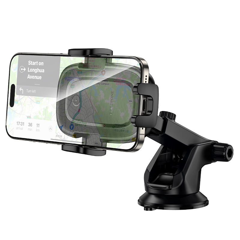 Borofone BH223 Follower Wireless Car Charger, 15W, 1.67A, Black