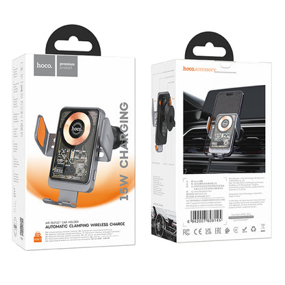 Kfz-Wireless-Ladegerät HOCO HW7, 15W, 1.67A, Schwarz