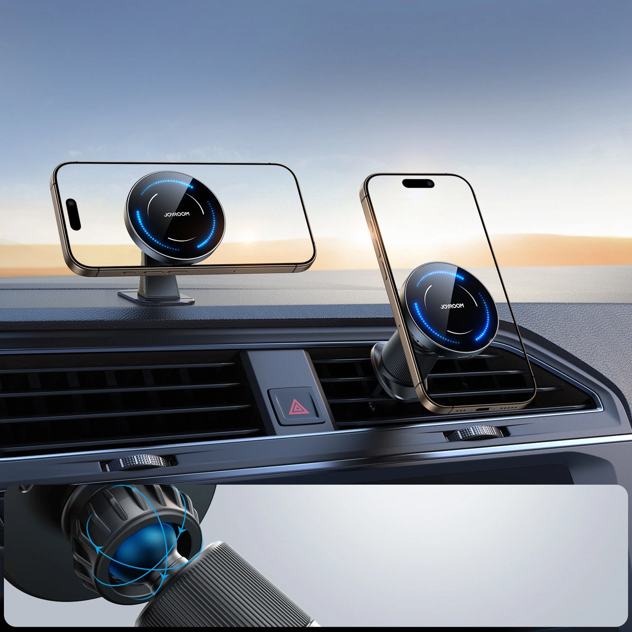 Joyroom JR-ZS502 Wireless Car Charger, 15W, 1.67A, Black