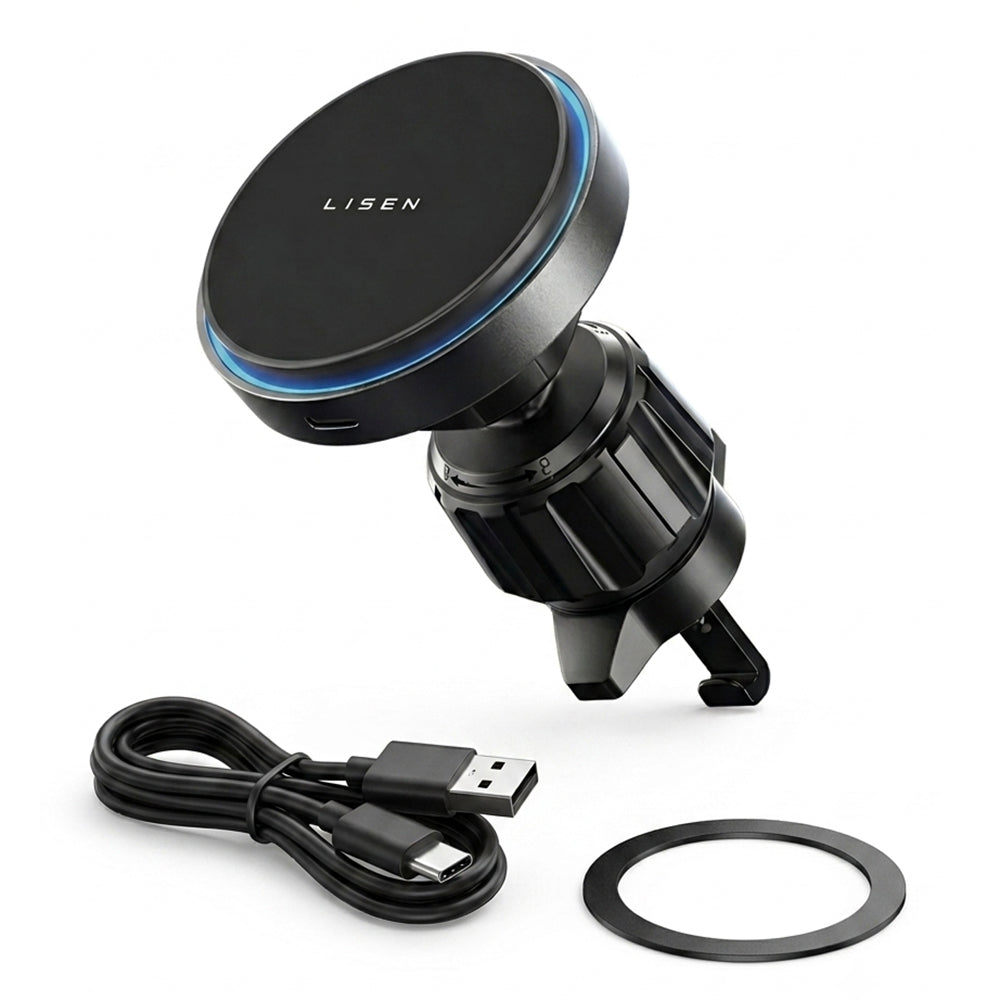 Wireless Auto Ladegerät Lisen, 15W, 1,67A, Schwarz YL0225070006