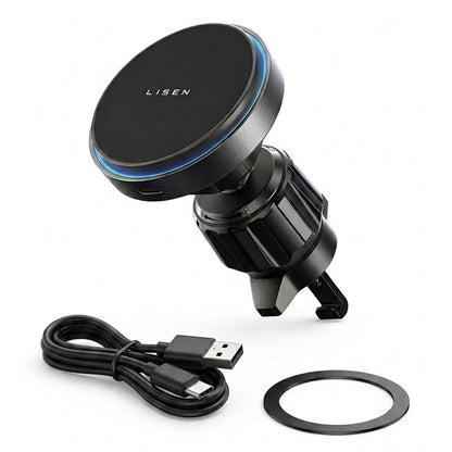 Wireless Auto Ladegerät Lisen, 15W, 1,67A, Schwarz YL0225070006