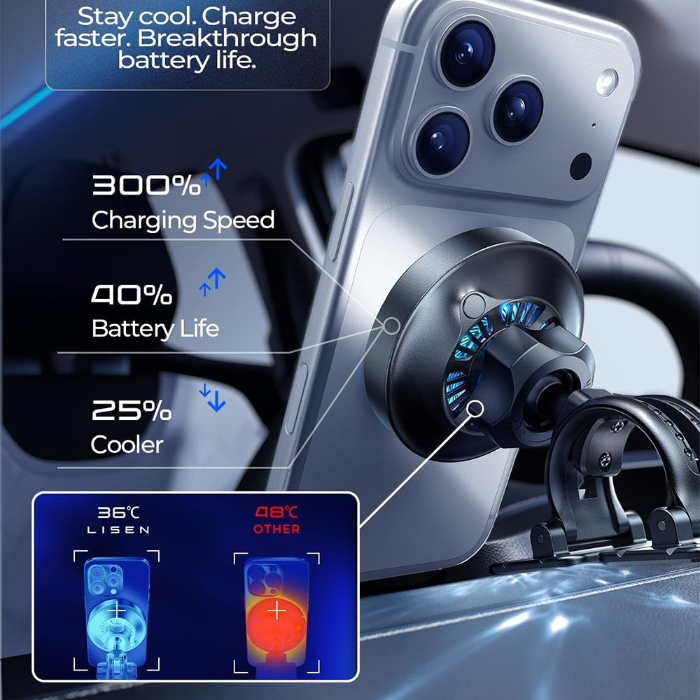 Wireless Auto Ladegerät Lisen W116, 25W, Schwarz YL0225060018