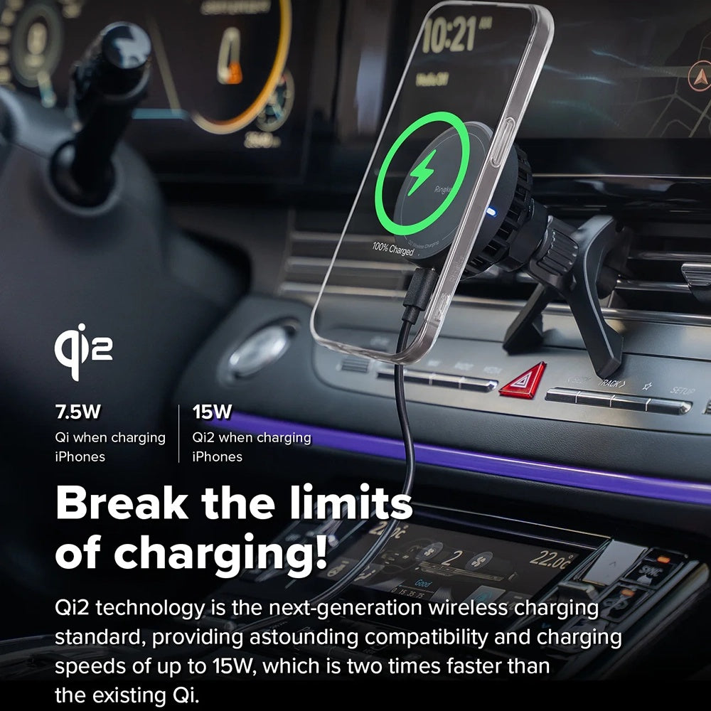 Ringke Wireless Auto-Ladegerät, 15W, 1.67A, Schwarz