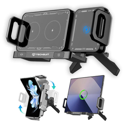 Kfz-Wireless-Ladegerät Techsuit SW1 ModoDock, 15W, 1.67A, Schwarz