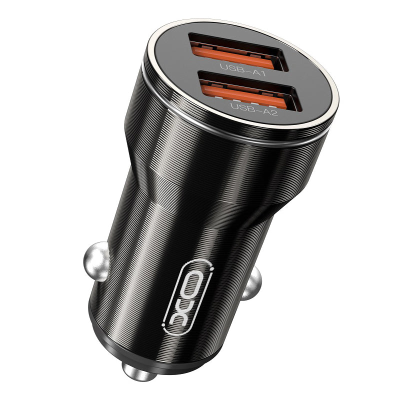 XO Design CC48 Car Charger, 12W, 2.4A, Black