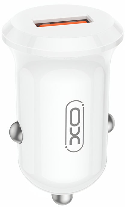 Auto-Ladegerät XO Design CC68, 18W, 3A, 1 x USB-A, Weiß