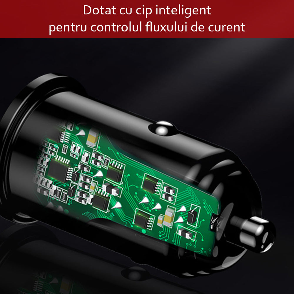 Auto-Ladegerät Yesido Y38, 18W, 3A, 1 x USB-A, Schwarz