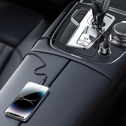 Auto-Ladegerät Yesido Y65, 100W, 5A, 1 x USB-A - 1 x USB-C, Schwarz