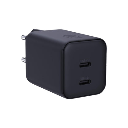 3MK Hyper Netzladegerät, 45W, 2 x USB-C, Schwarz