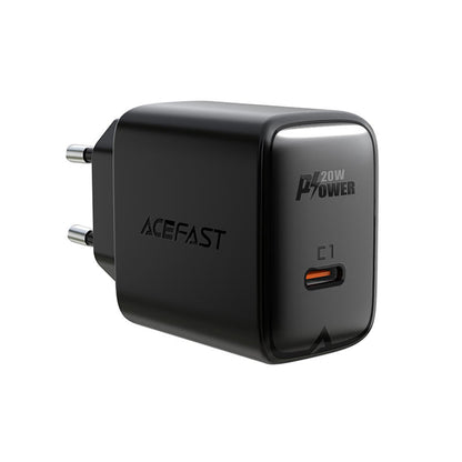 Netzladegerät Acefast A1, 20W, 3A, 1 x USB-C, Schwarz