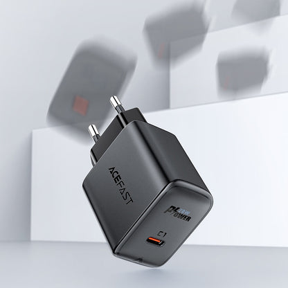 Netzladegerät Acefast A1, 20W, 3A, 1 x USB-C, Schwarz