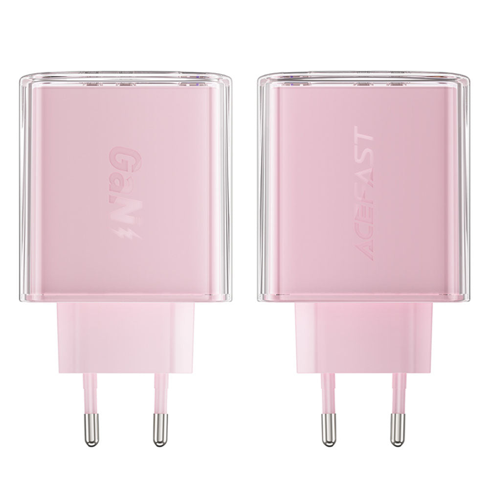Netzladegerät Acefast A45 Exploration, 65W, 3.25A, 1 x USB-A - 2 x USB-C, Rosa