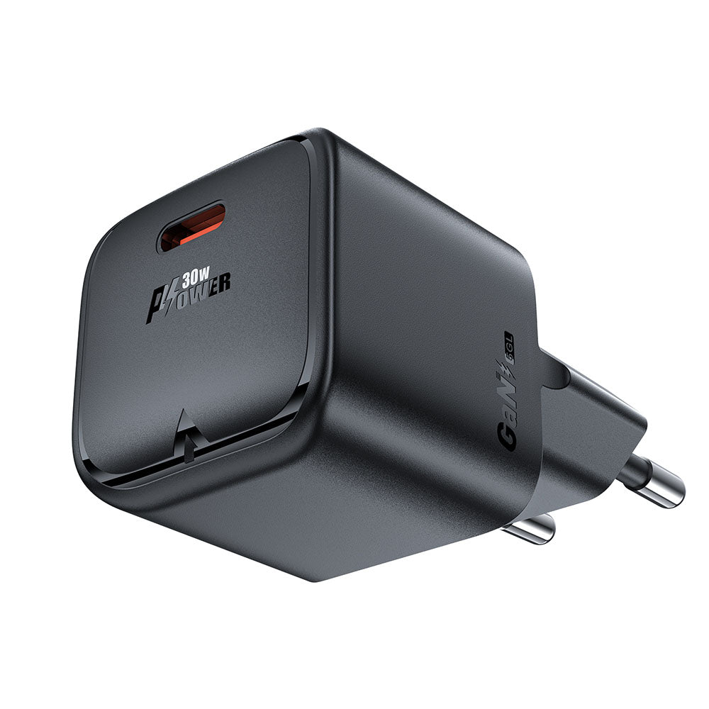 Netzladegerät Acefast A77, 30W, 3A, 1 x USB-C, Schwarz