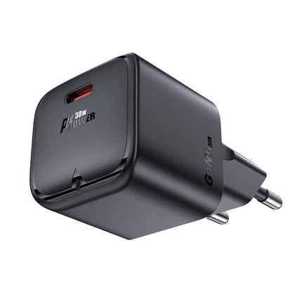 Netzladegerät Acefast A77, 30W, 3A, 1 x USB-C, Schwarz