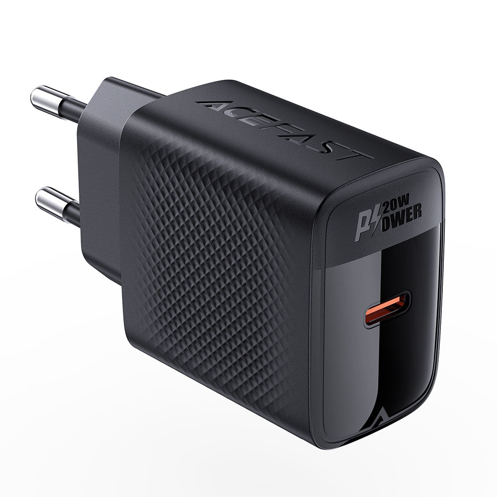 Netzladegerät Acefast A82, 20W, 3A, 1 x USB-C, Schwarz