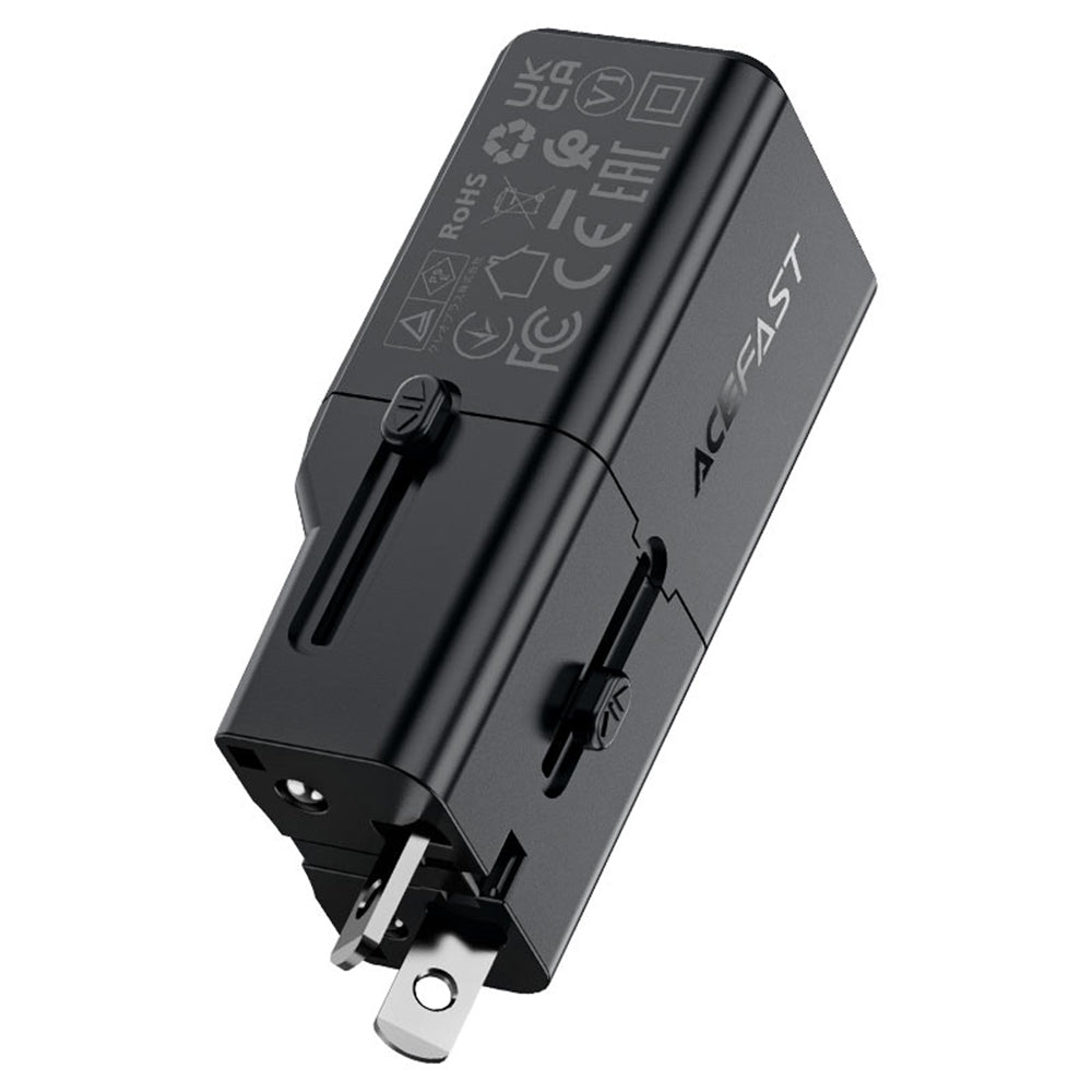 Acefast Z7 Travel Network Charger, 30W, 3A, 1 x USB-C, Black