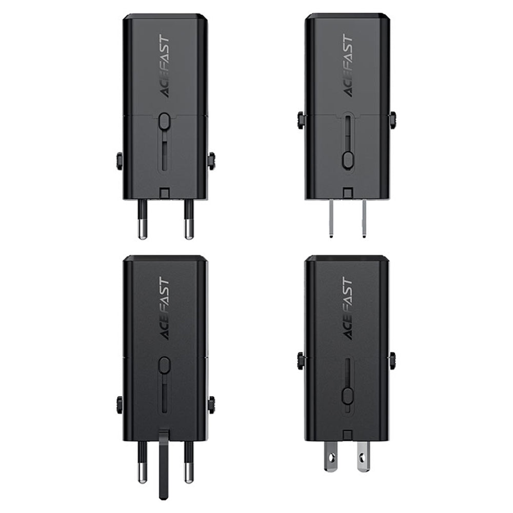 Acefast Z7 Travel Network Charger, 30W, 3A, 1 x USB-C, Black