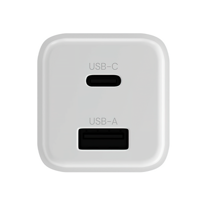 Netzladegerät Allity. ATC-01-30WAC Mini, 30W, 3A, 1 x USB-A - 1 x USB-C, Weiß