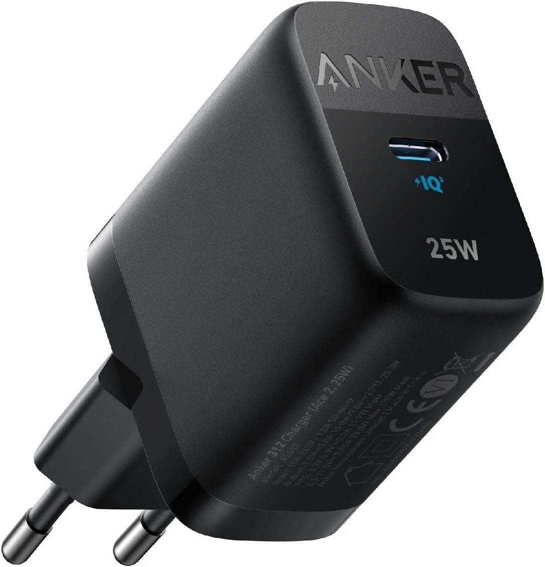Anker 312 Ace Netzladegerät, 25W, 1 x USB-C, Schwarz A2642G11