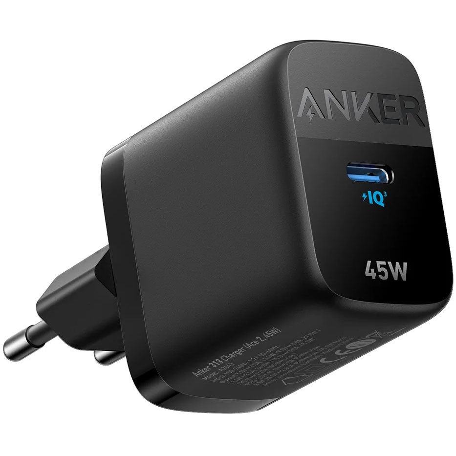 Anker 313 Netzwerkladegerät, 45 W, 3 A, 1 x USB-C, Schwarz A2643G11