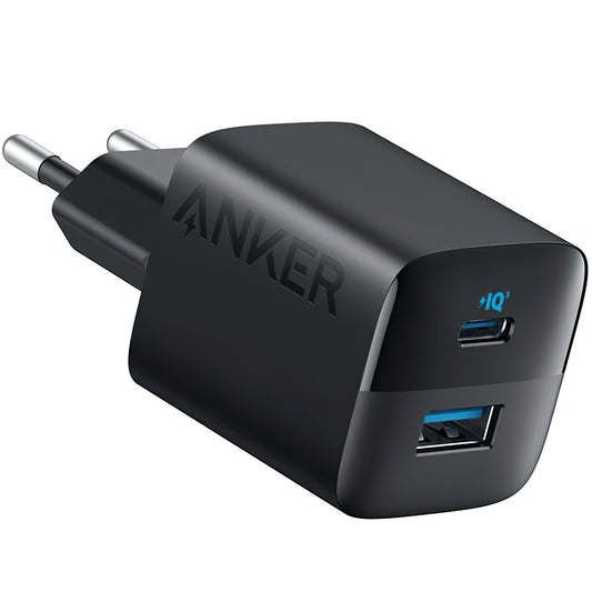 Anker 323 Netzwerk-Ladegerät, 33W, 3A, 1 x USB-A - 1 x USB-C, Schwarz A2331G11 