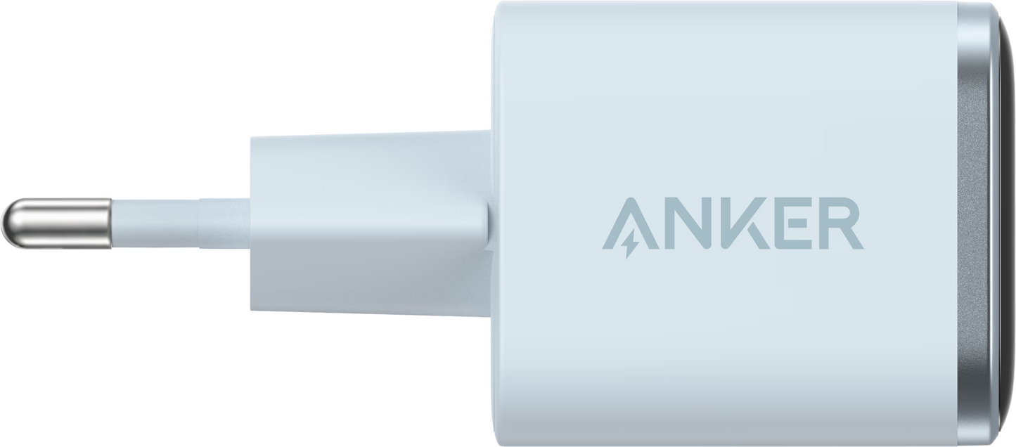 Anker Nano Display Netzladegerät, 45W, 3A, 1 x USB-C, Blau A121DG31