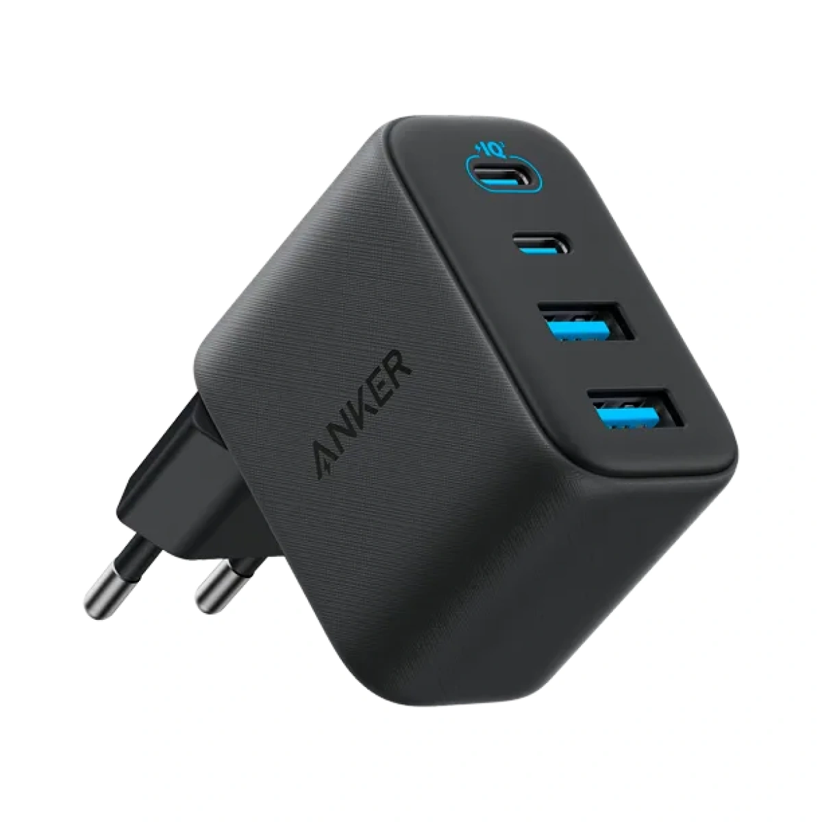 Anker Zolo Netzladegerät, 50W, 3A, 2 x USB-A - 2 x USB-C, Schwarz