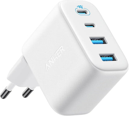 Anker Zolo Netzladegerät, 50W, 3A, 2 x USB-A - 2 x USB-C, Weiß