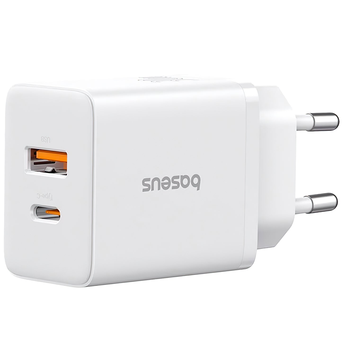 Baseus Cube Network Charger, 30W, 2.4A, 1 x USB-A - 1 x USB-C, White P10111404213-00