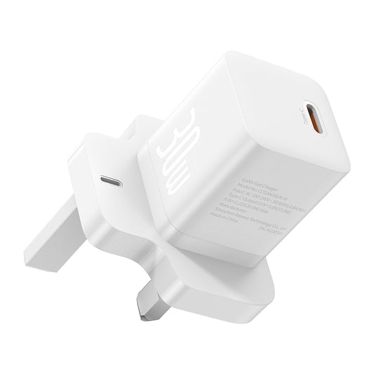Netzladegerät Baseus GaN5 UK, 30W, 3A, 1 x USB-C, Weiß P10110906213-00