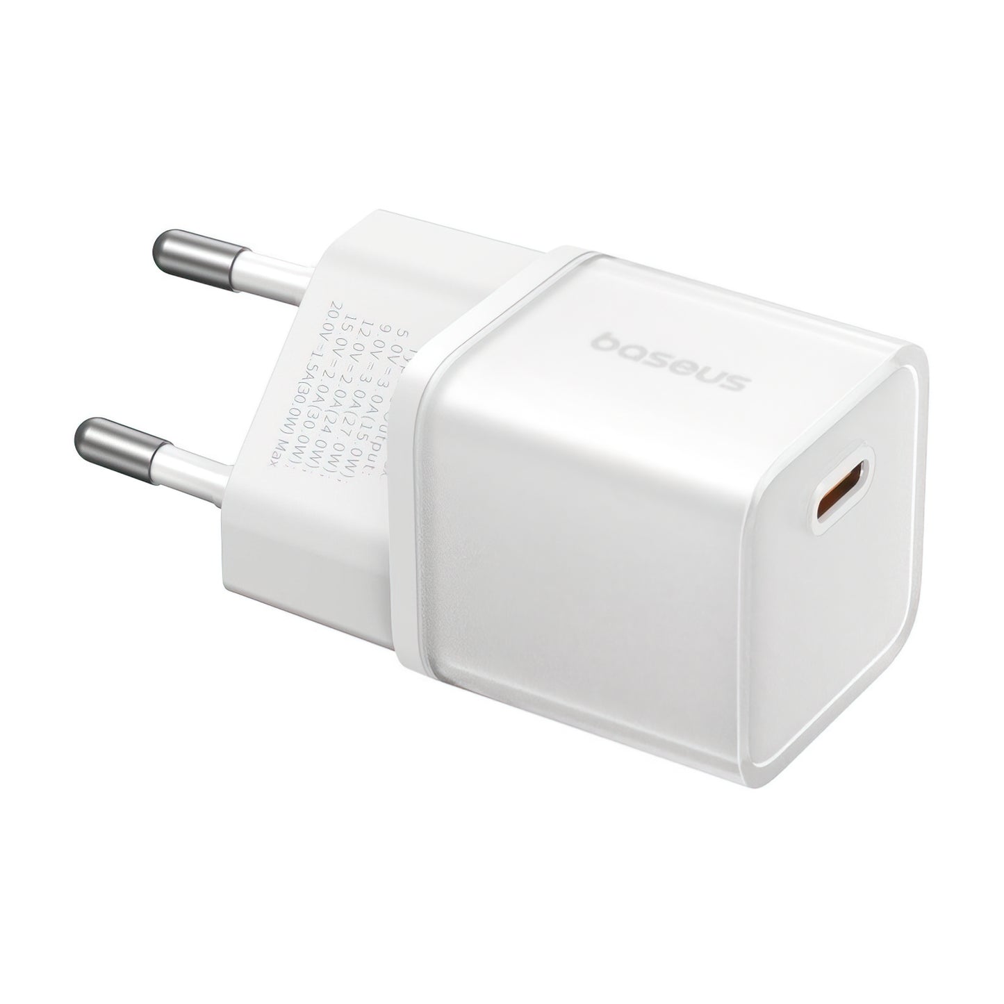 Baseus GaN5S Netzladegerät, 30W, 3A, 1 x USB-C, Weiß P10162504213-00
