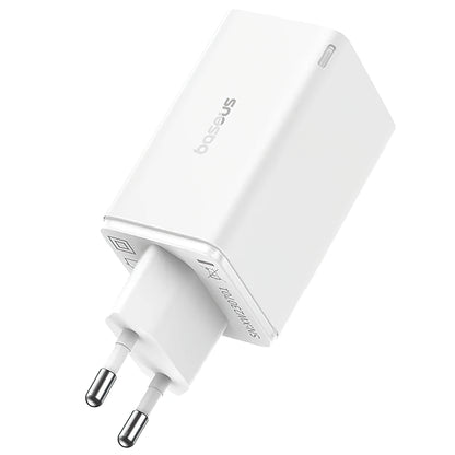 Baseus GaN6 Pro Power Adapter, 65W, 3.25A, 2 x USB-A - 2 x USB-C, White