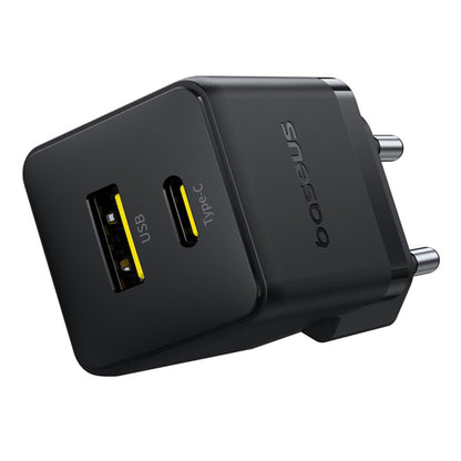 Baseus Palm Network Charger, 30W, 3A, 1 x USB-A - 1 x USB-C, Black P1011160A113-00